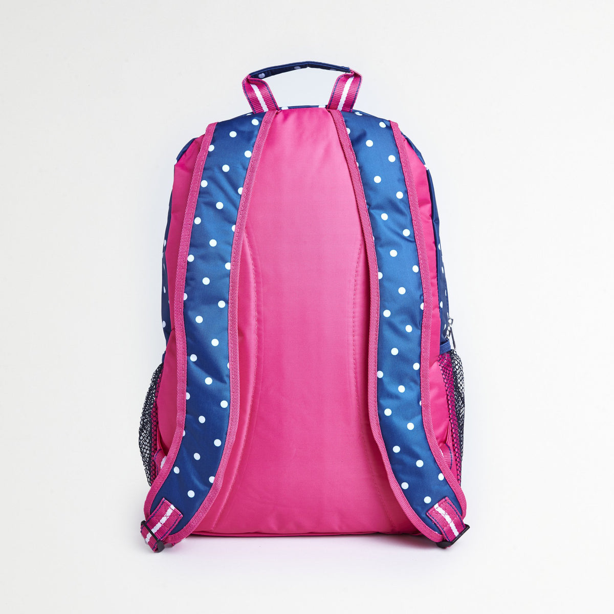 All For Color Blue/Pink Backpack With Outer Pocket & Adjustable Straps ...
