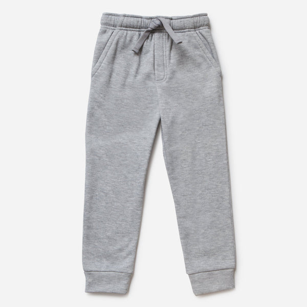 Boys Light Gray Fleece Jogger Pants With Pockets, Toddlers, Ages 4-16 ...