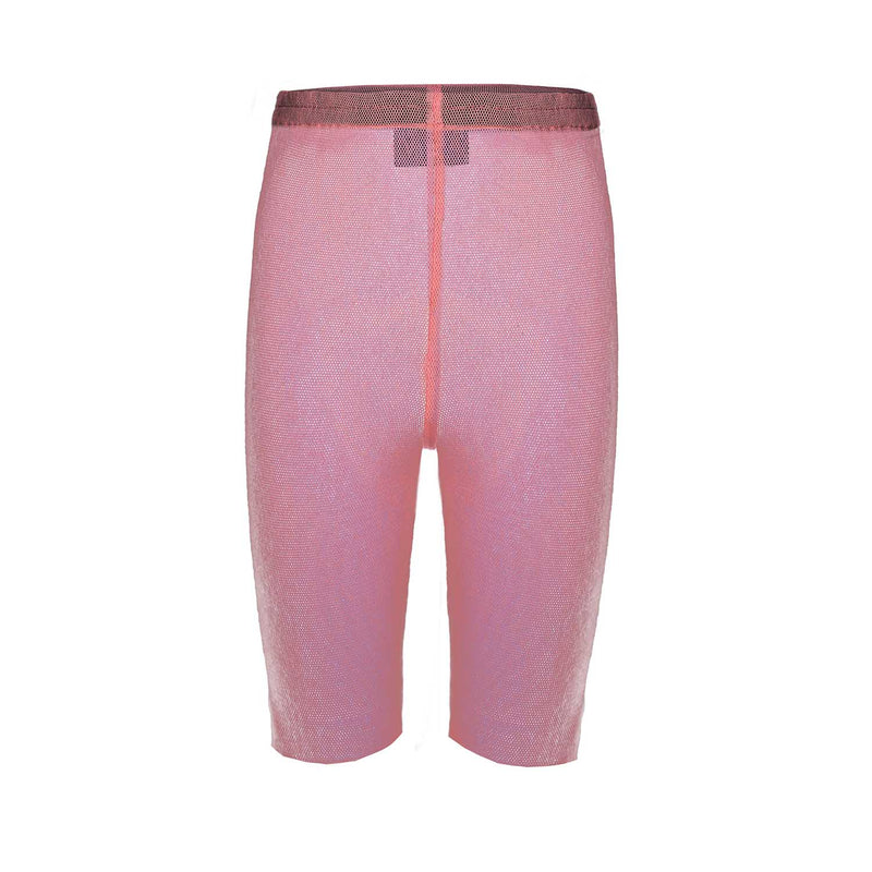 pink mesh biker shorts