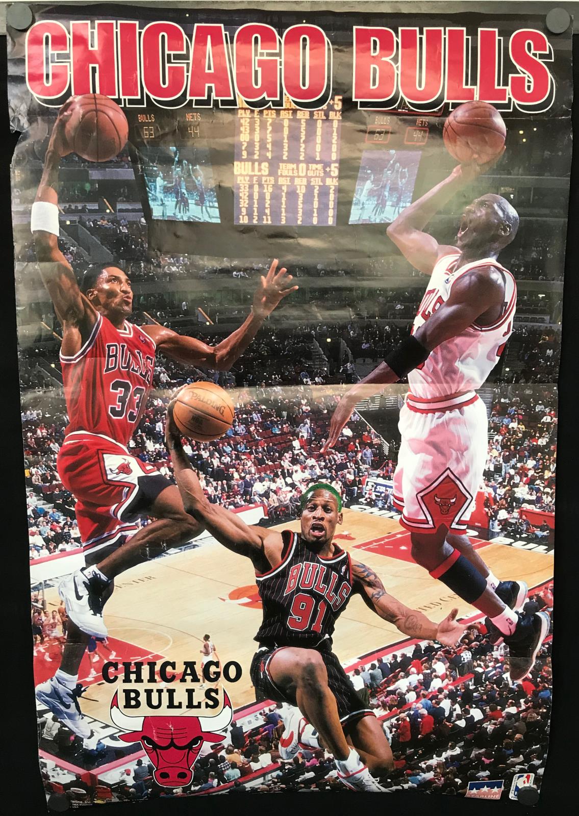 pippen rodman jordan poster