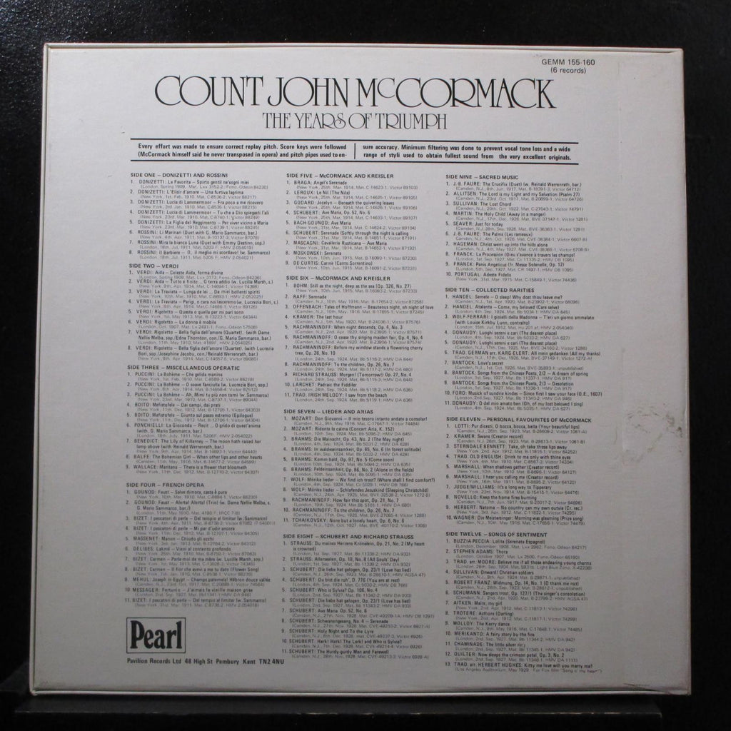Count John - The Of Triumph 6 LP Mint- GEMM 155-160 UK– Shuga Records