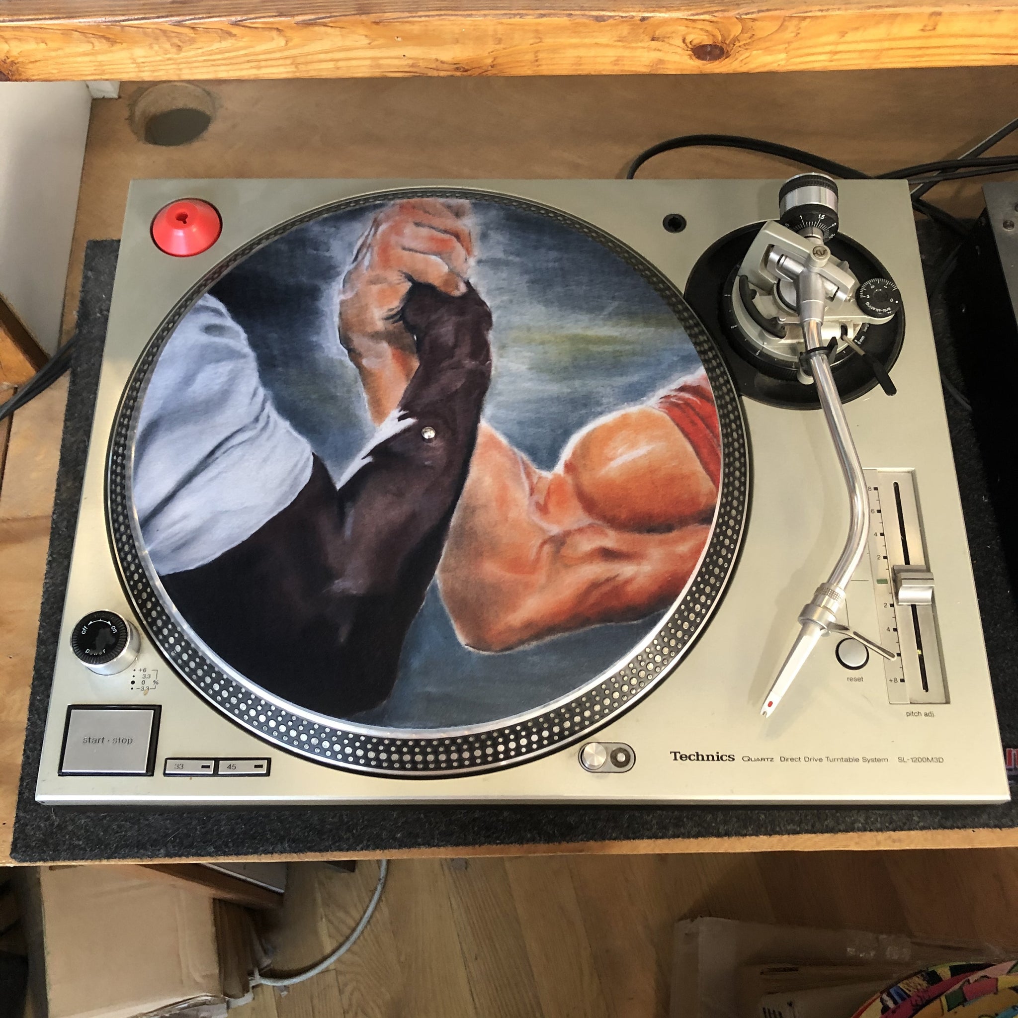 wenselijk Buik Ontaarden Limited Edition Vinyl Record Slipmat - Epic Handshake Meme - Slip Mat–  Shuga Records