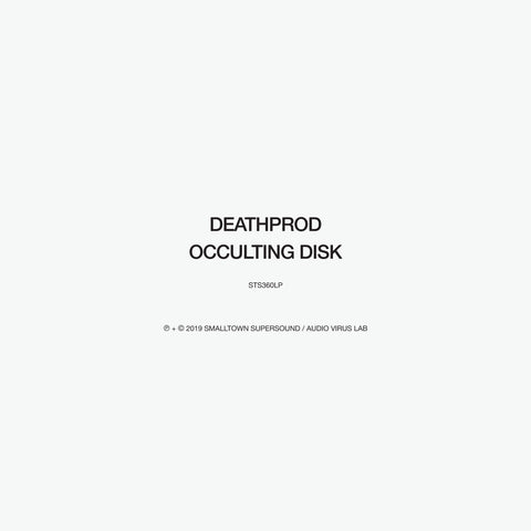 Deathprod ‎– Occulting Disk - New Record 2LP 2019 Smalltown Supersound Black Vinyl Europe Import - Dark Ambient / Drone