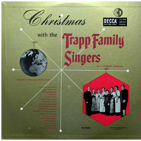 The Trapp Family Singers ‎– Christmas With The Trapp Family Singers - VG+ Lp Record 1953 Decca USA Vinyl - Holiday / Christmas