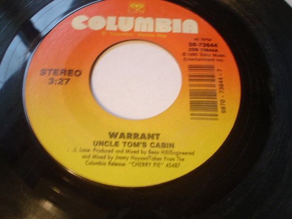 Warrant Uncle Tom S Cabin Sure Feels Good To Me Mint 45rpm