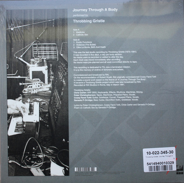 Throbbing Gristle - Journey Through A Body (1982) - New LP 2018 Mute Europe  Import Silver Vinyl & Download - Electronic / Industrial