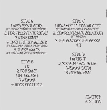 kendrick lamar pimp a butterfly tracklist