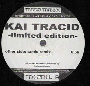 Kai Tracid Limited Edition Destinys Path Dj Tandu Remix Vg 12 Single 2000 Tracid Traxxx Germany Trance - 