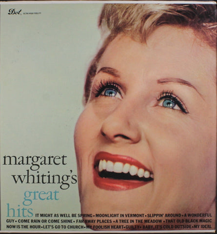 Margaret Whiting ‎– Just A Dream - VG+ Lp Record 1960 DOT USA Mono