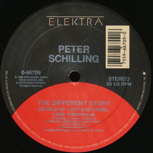Peter Schilling The Different Story World Of Lust And Crime Vg Shuga Records