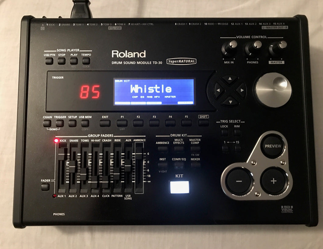 Roland TD-30 Module Used w/ Manual – Edrumcenter