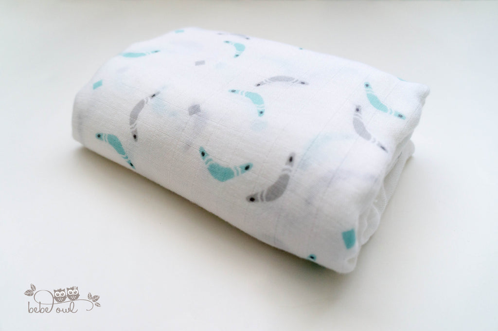 owl muslin blanket