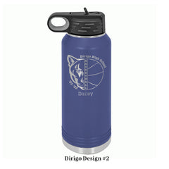 Design 2 on Navy Blue 32 ounce water bottle - Dailey Woodworking