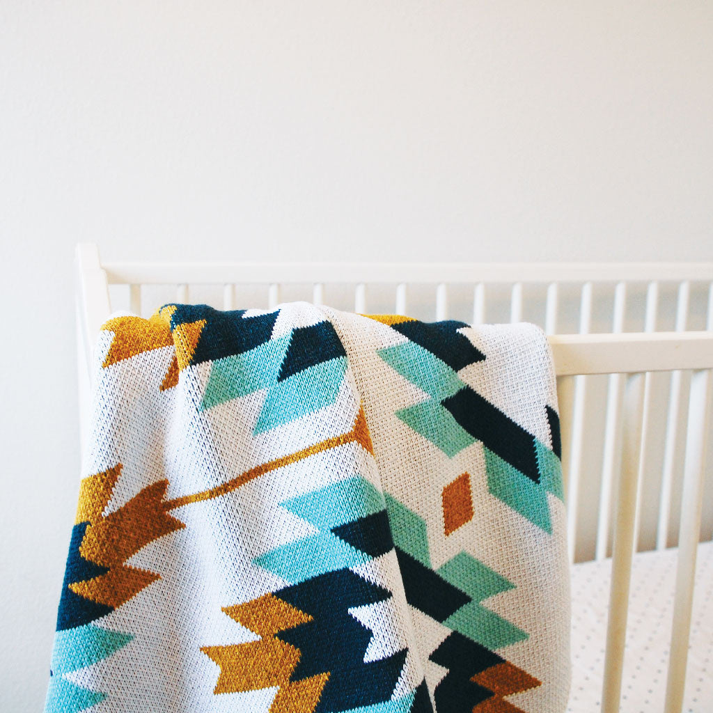 Baby Blue Sedona Throw By Seek Swoon