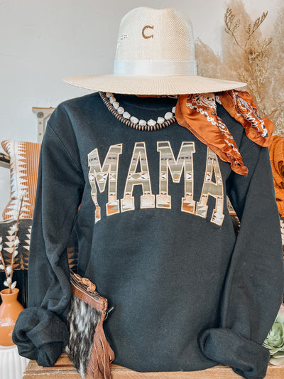 Mama Aztec Sweatshirt - Olive – Triangle T Boutique