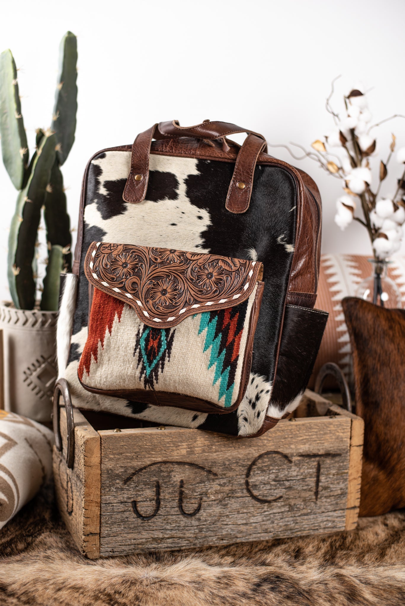 The Kamal Cowhide Backpack – Triangle T Boutique