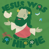 Jesus Was A Hippie - Hippie Jesus Funny Christian Humor Ironic Green Art Preview