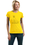 Ladies Yellow I Love my Mastiff - Mastiff Dog Owner Lover Parent Cute Love T-shirt