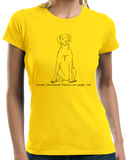 Ladies Yellow German Shorthaired Pointers are People, Too! T-shirt