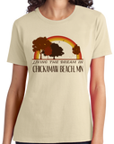 Ladies Natural Living the Dream in Chickamaw Beach, MN | Retro Unisex  T-shirt