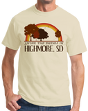 Standard Natural Living the Dream in Highmore, SD | Retro Unisex  T-shirt