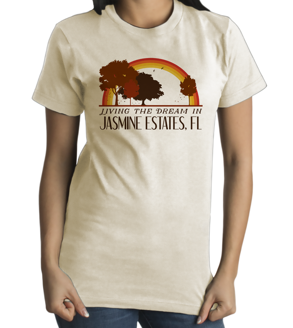 Standard Natural Living the Dream in Jasmine Estates, FL | Retro Unisex  T-shirt