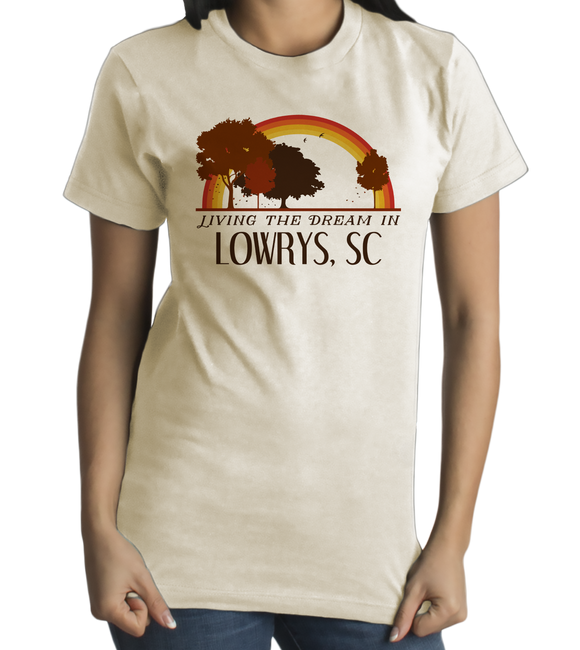 Standard Natural Living the Dream in Lowrys, SC | Retro Unisex  T-shirt