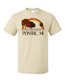 Standard Natural Living the Dream in Pontiac, MI | Retro Unisex  T-shirt