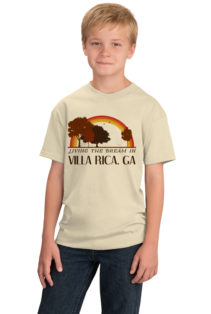 Living the Dream in Villa Rica, | Retro Unisex T-shirt – Arbor Tees