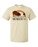 Standard Natural Living the Dream in Wildwood, NJ | Retro Unisex  T-shirt