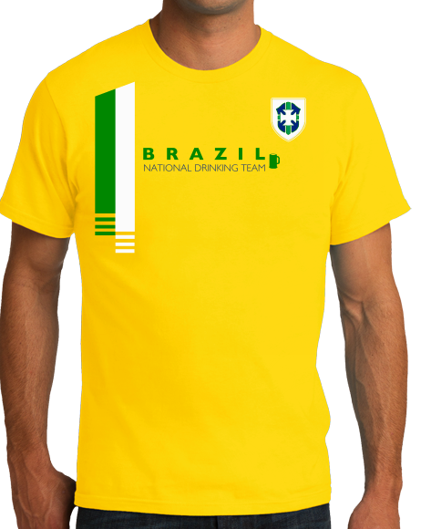 Brazil National Drinking Team Brazilian Soccer Funny Football T-shir – Ann Arbor Tees