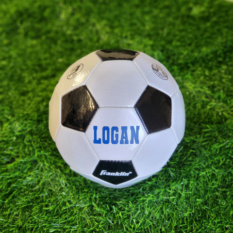 Custom Soccer Ball with Varsity Font
