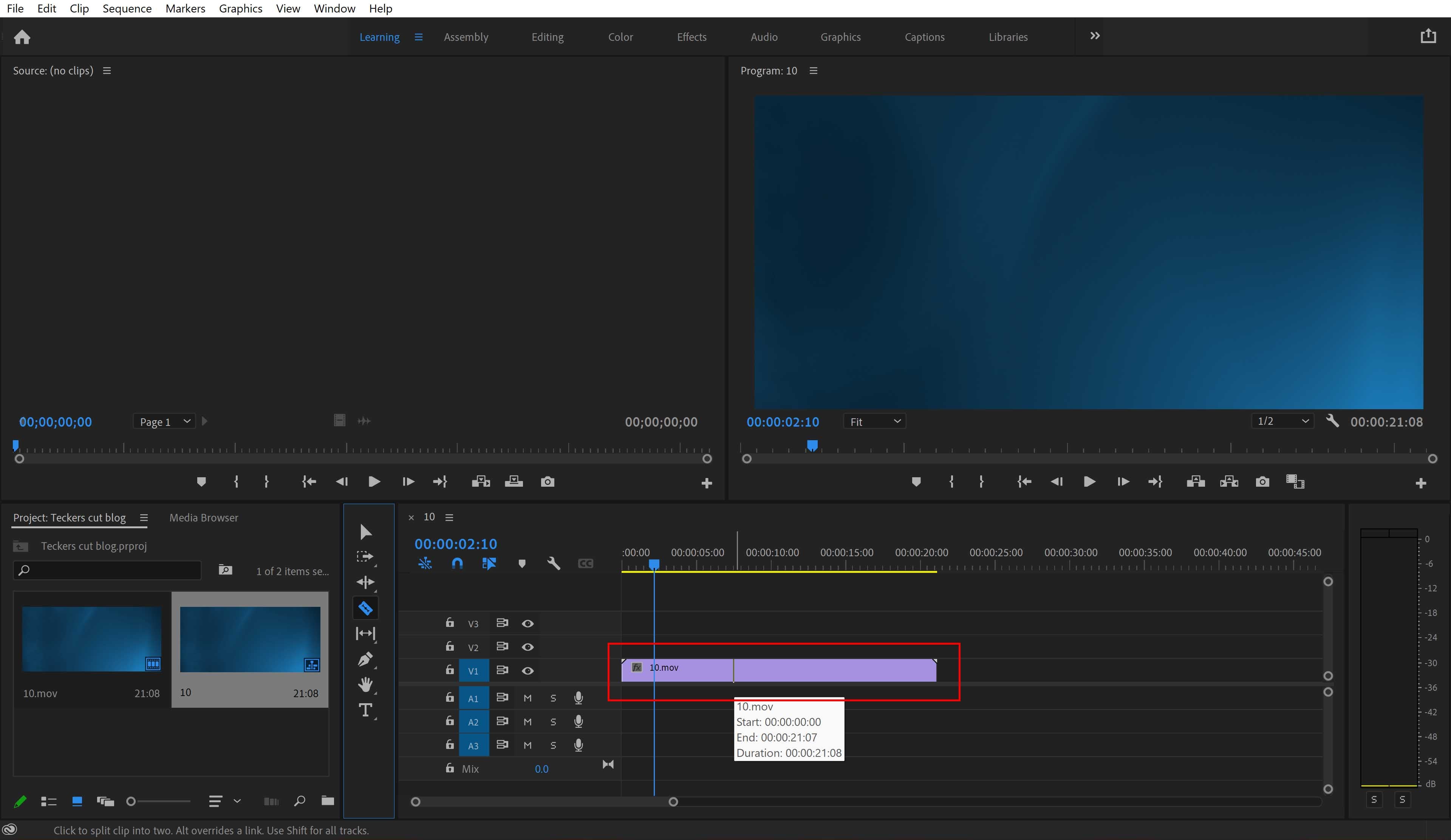 How to Cut Clips in Premiere Pro Bounce Color®