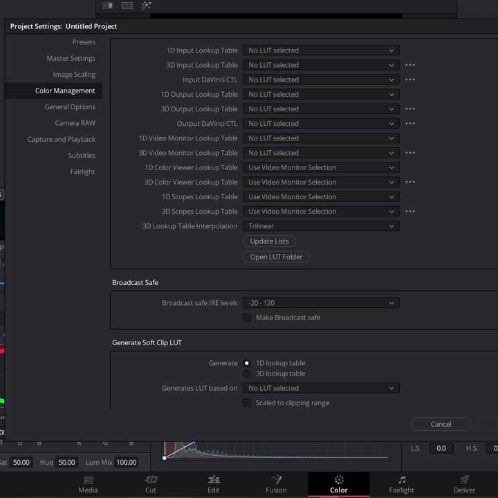 how to install lut davinci resolve