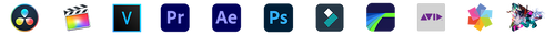 all major editing software