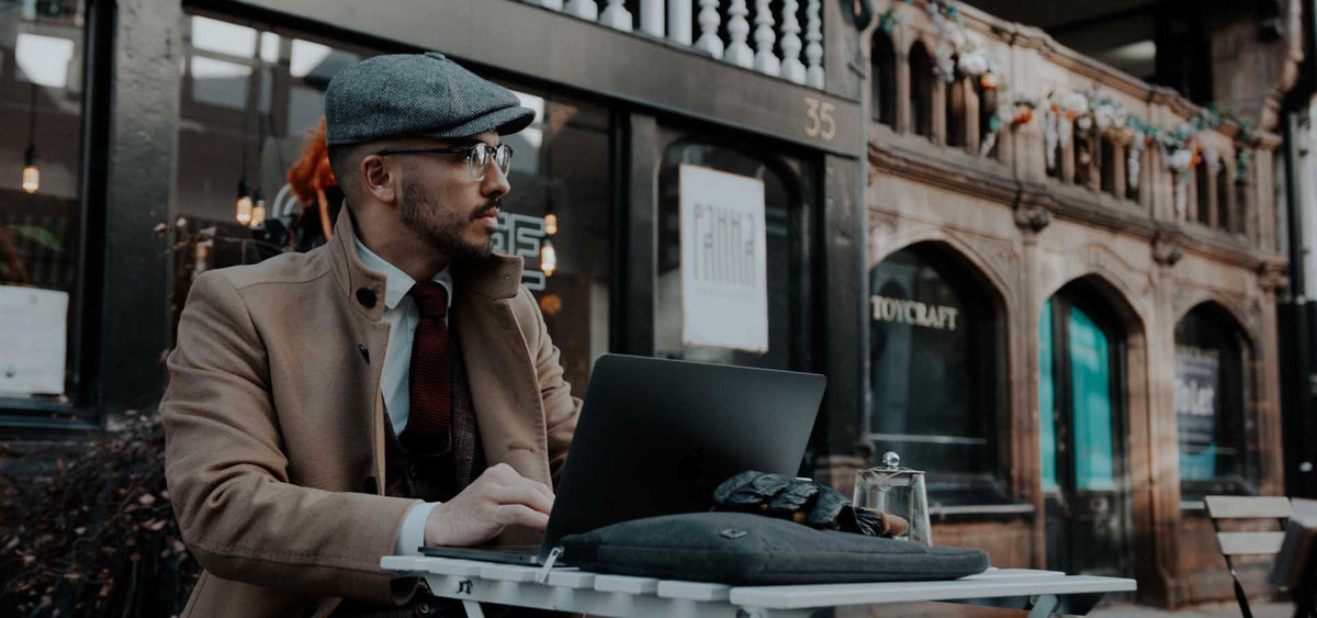 cinematic lut man on laptop