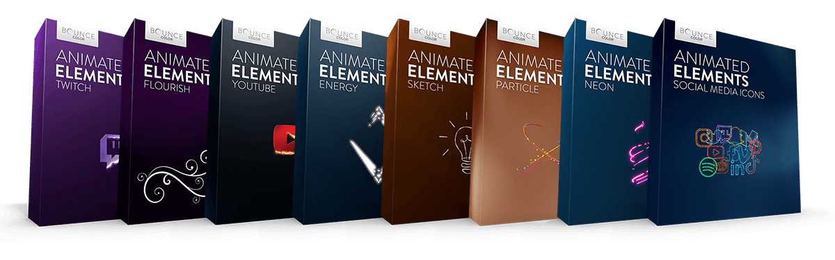 best animated elements bundle product box