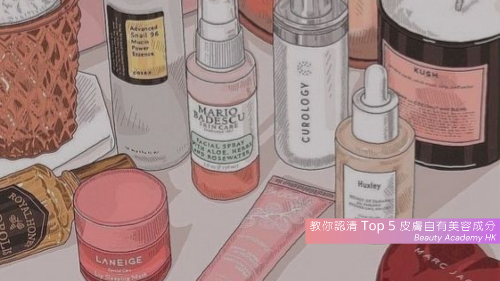 教你認清 Top 5 皮膚自有美容成分 Blog@Beauty Academy HK