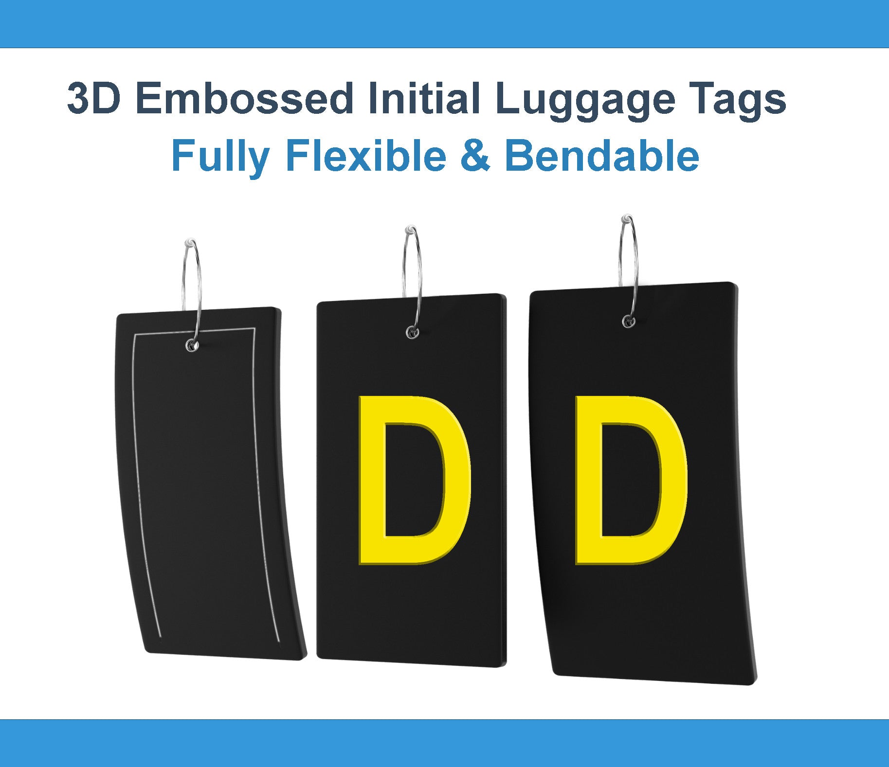 personalized initial letter luggage