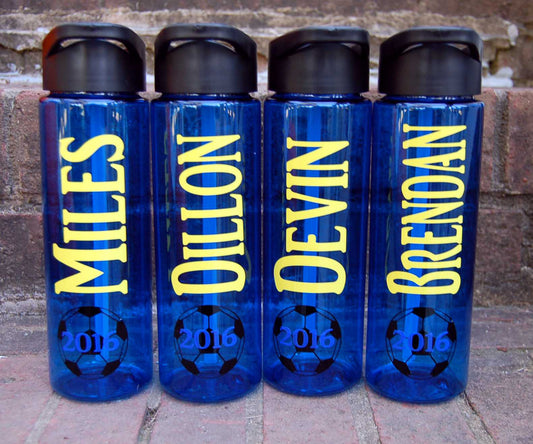 Personalized Multi Sport Water Bottle, Multiple Sports Water Bottle for  High School Athlete Player, Teen Boy Girl Birthday Gift Idea 