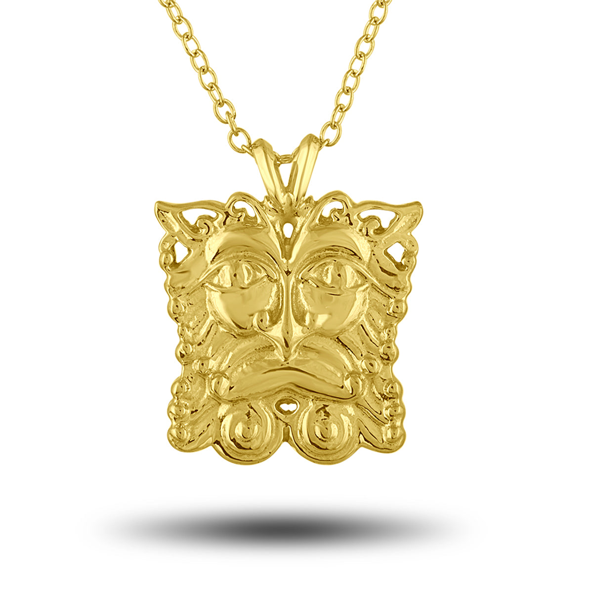 Golden Mask Pendant