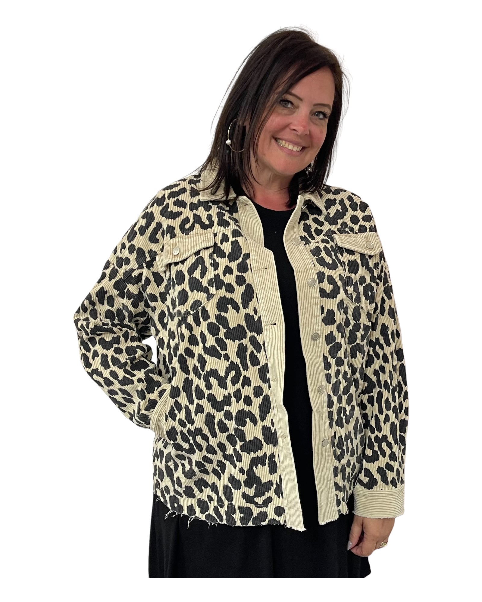 Curvy Wild & Free Leopard Jacket