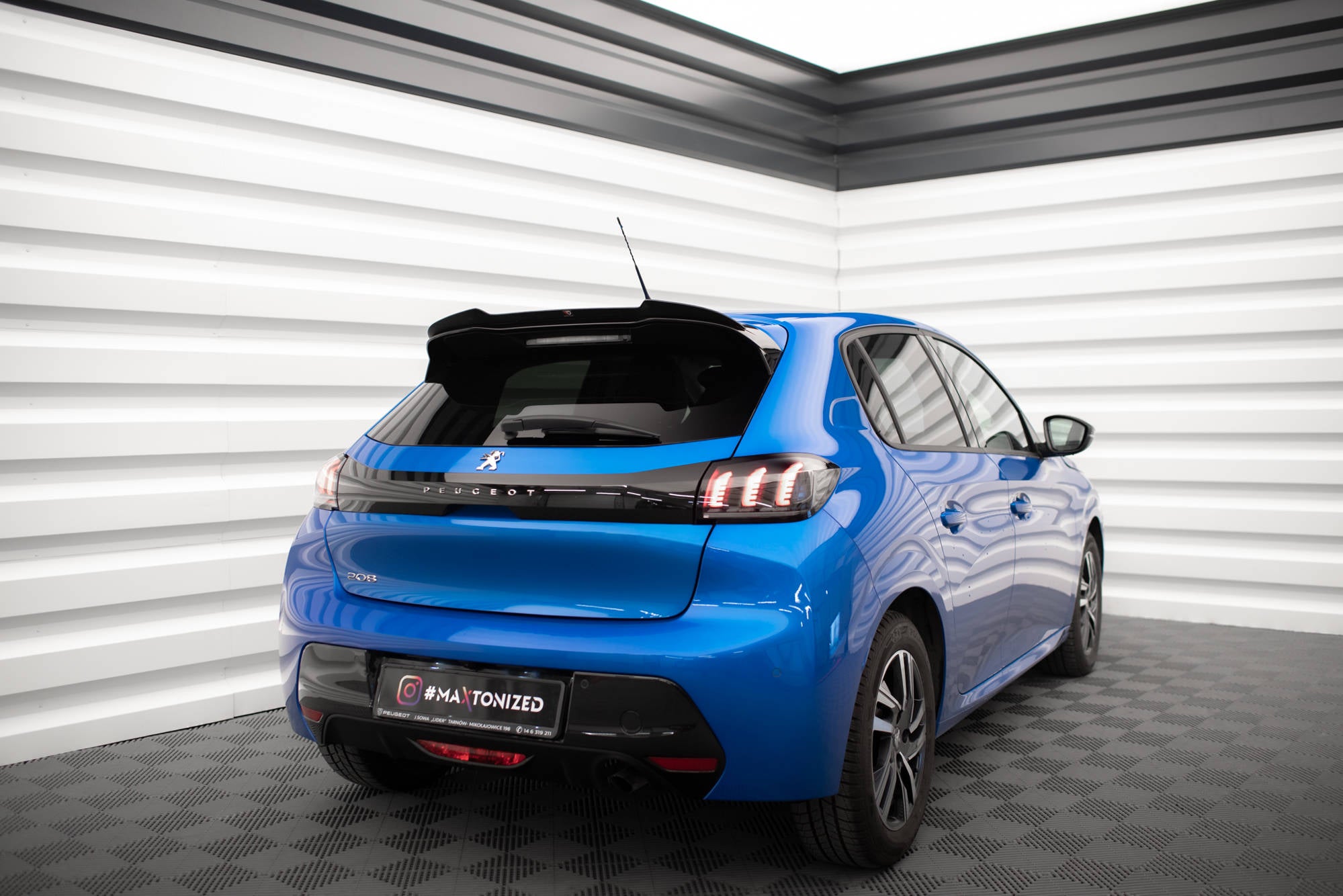 Spoiler paraurti posteriore per peugeot 208 2019 in poi