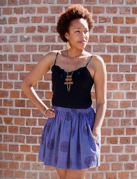 Blue Short Skirt - Ethical Skirts - Passion Lilie