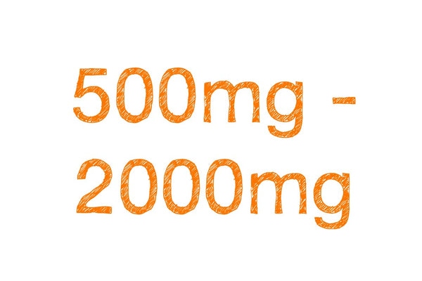 500mg - 2000mg