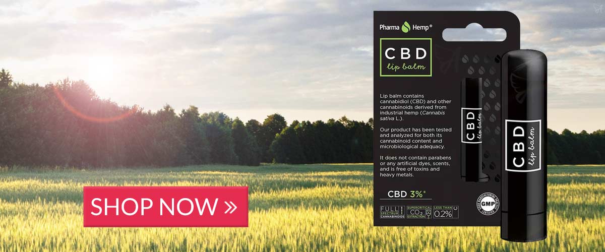 CBD lip balm banner