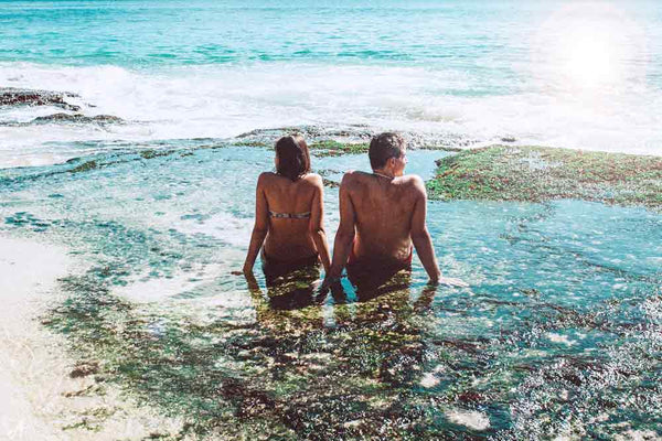 Couple in water