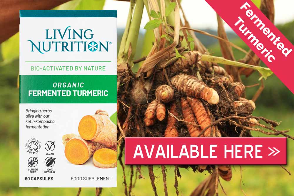Living Nutrition’s organic fermented turmeric capsules