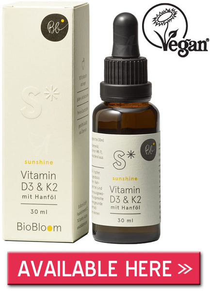 Vitamin D3 and K2 with hemp oil - BioBloom