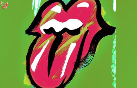green rolling stones tongue
